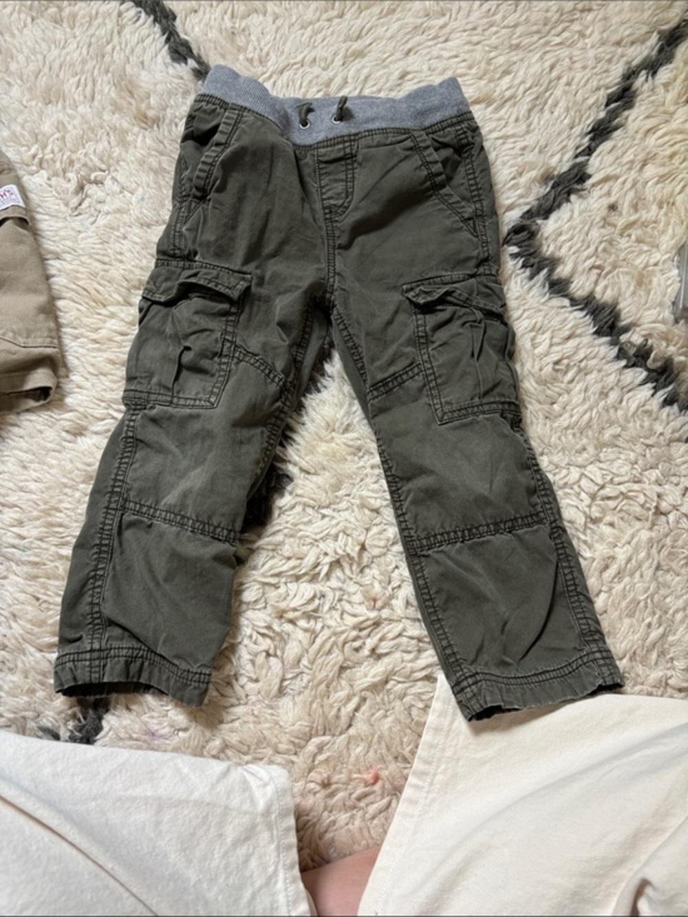 Hanna Andersson Cargo Pants with Knit Waist